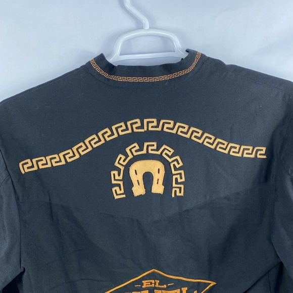 Espuela de Oro Mexican Western Shirt Leather Stitching El Nivel Tequila SOLD - Picture 7 of 7